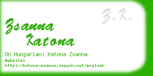 zsanna katona business card